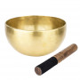 Поющая чаша Тибетская Singing bowl Ручная холодная ковка 18,3/18,3/9,6 см Бронза матовая (27401)