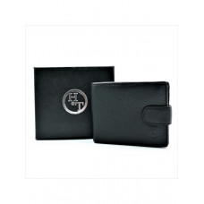 Чоловічий шкіряний гаманець Weatro 11,5 х 9,5 х 3 см Чорний wtro-161-4ND