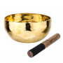 Поющая чаша Тибетская Singing bowl Ручная холодная ковка 17,7/17,7/9,4 см Бронза полированая (27394)