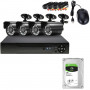 Комплект видеонаблюдения проводной Easy eye DVR 5502 KIT 4ch метал HD + Жесткий диск 1Tb