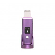 Ультразвуковой скрабер для лица Ultrasonic PL-C01 с двусторонней силиконовой насадкой Фиолетовый