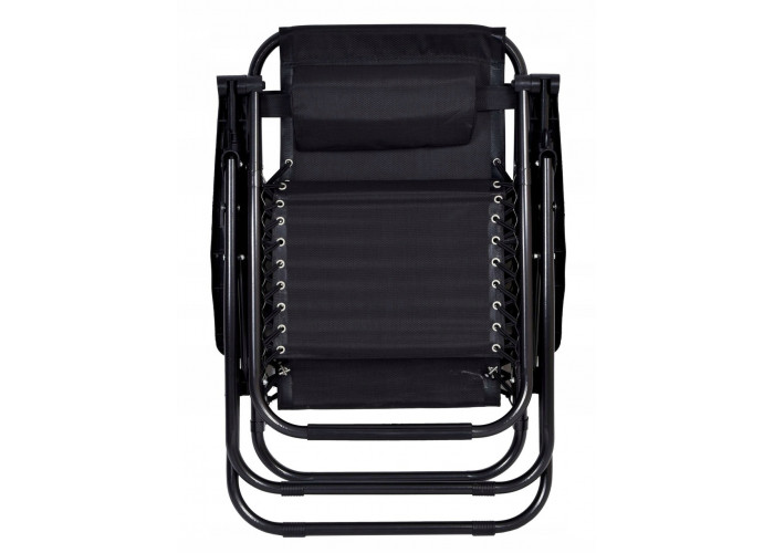 Шезлонг ZANO ZERO GRAVITY BLACK (до 120 кг.)