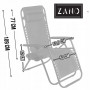 Шезлонг ZANO ZERO GRAVITY BLACK (до 120 кг.)