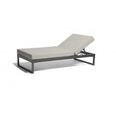 Пляжный шезлонг в стиле Loft NS-1409 430x2000x700 мм Черный