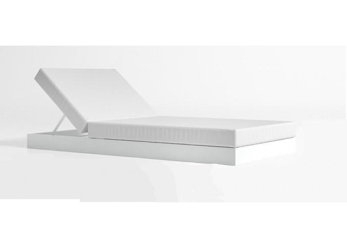 Пляжный шезлонг в стиле Loft NS-1410 2030x2000x700 мм Белый