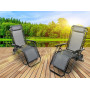 Набор 2 шт. шезлонги  ZANO ZERO GRAVITY GREY до 120 кг.!