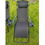 Набор 2 шт. шезлонги  ZANO ZERO GRAVITY BLACK до 120 кг.!