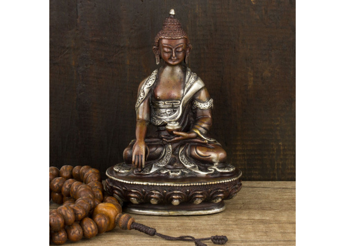 Статуя Будды Шакьямуни HandiCraft посеребрение 10 см (26339)