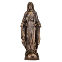 Интерьерная статуэтка Дева Мария 23х6х8 см Veronese Коричневый AL229448