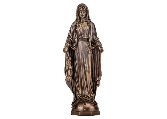 Интерьерная статуэтка Дева Мария 23х6х8 см Veronese Коричневый AL229448