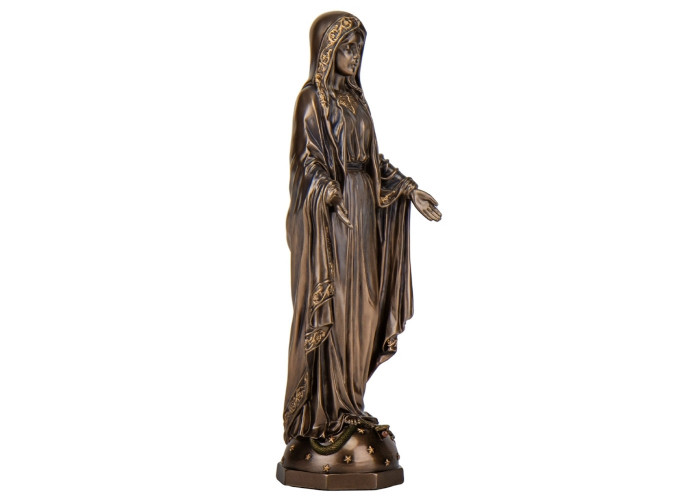 Интерьерная статуэтка Дева Мария 23х6х8 см Veronese Коричневый AL229448
