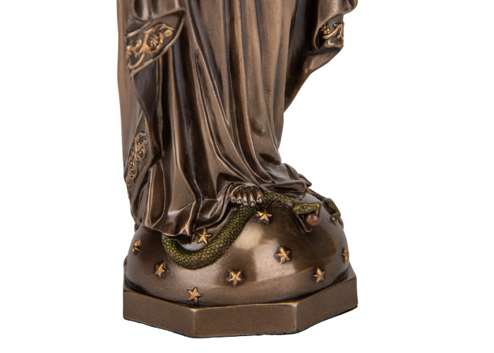 Интерьерная статуэтка Дева Мария 23х6х8 см Veronese Коричневый AL229448