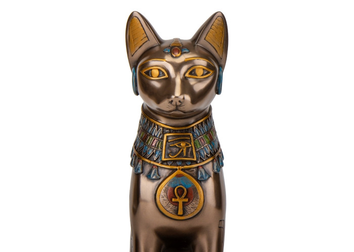Интерьерная статуэтка Egyptian cat 30х16х13 см Veronese Разноцветный AL229450