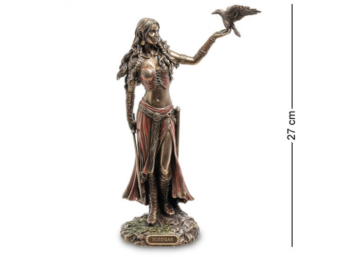 Интерьерная статуэтка Morrigan богиня королева призраков Veronese 27х8х16 см Коричневый AL229571