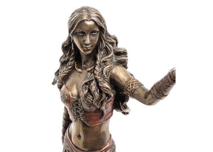Интерьерная статуэтка Morrigan богиня королева призраков Veronese 27х8х16 см Коричневый AL229571