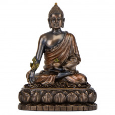 Фигура интерьерная Buddha высота 14 см Veronese Коричневый AL229943