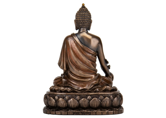 Фигура интерьерная Buddha высота 14 см Veronese Коричневый AL229943