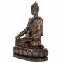 Фигура интерьерная Buddha высота 14 см Veronese Коричневый AL229943