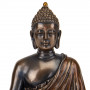 Фигура интерьерная Buddha высота 14 см Veronese Коричневый AL229943