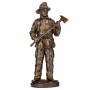 Фигура интерьерная Fireman 30 см Veronese Коричневый AL229945