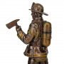 Фигура интерьерная Fireman 30 см Veronese Коричневый AL229945