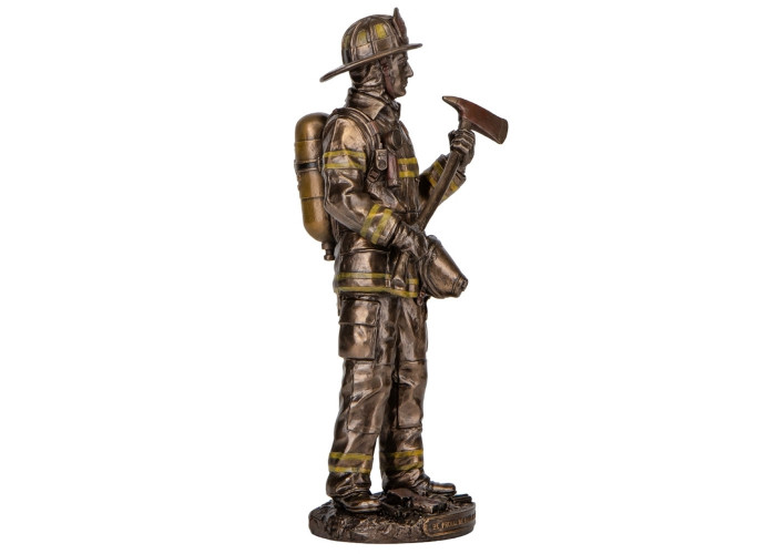 Фигура интерьерная Fireman 30 см Veronese Коричневый AL229945