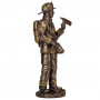 Фигура интерьерная Fireman 30 см Veronese Коричневый AL229945