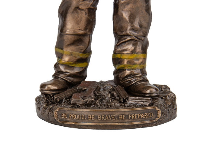 Фигура интерьерная Fireman 30 см Veronese Коричневый AL229945