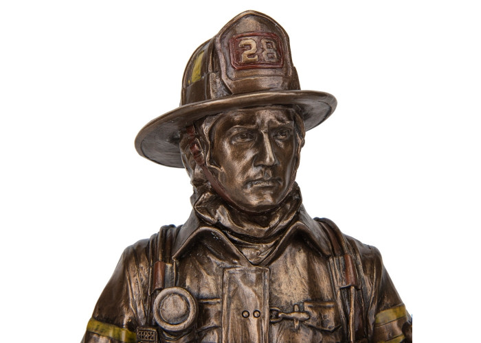 Фигура интерьерная Fireman 30 см Veronese Коричневый AL229945