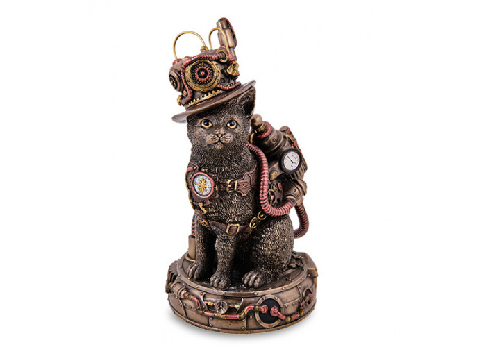 Декоративная статуэтка Mr. Cat 17 см Veronese Коричневый AL230064