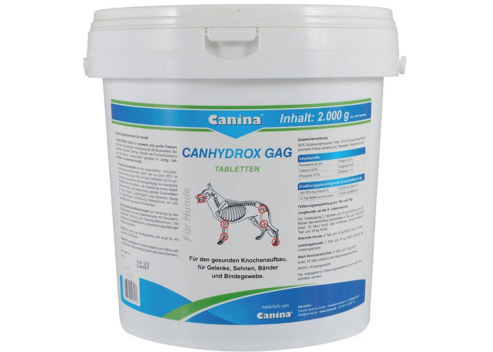 Витамины для собак крупных пород Canina Canhydrox GAG для суставов 1200 шт 2 кг (123537 AD)