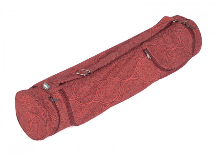 Сумка-чехол для йоги Bodhi Asana Bag Cotton Maharaja Collection 70 см Темно-красный