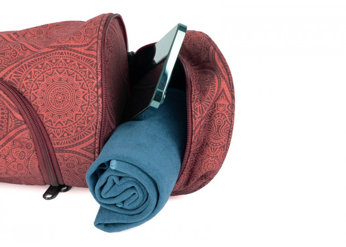 Сумка-чехол для йоги Bodhi Asana Bag Cotton Maharaja Collection 70 см Темно-красный