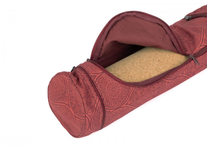 Сумка-чехол для йоги Bodhi Asana Bag Cotton Maharaja Collection 70 см Темно-красный