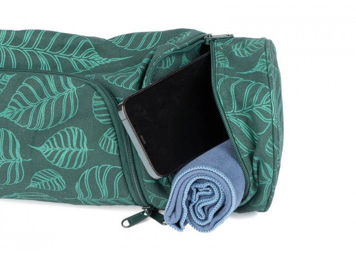 Сумка-чехол для йоги Bodhi Asana Bag Cotton Maharaja Collection 70 см Темно-зеленый