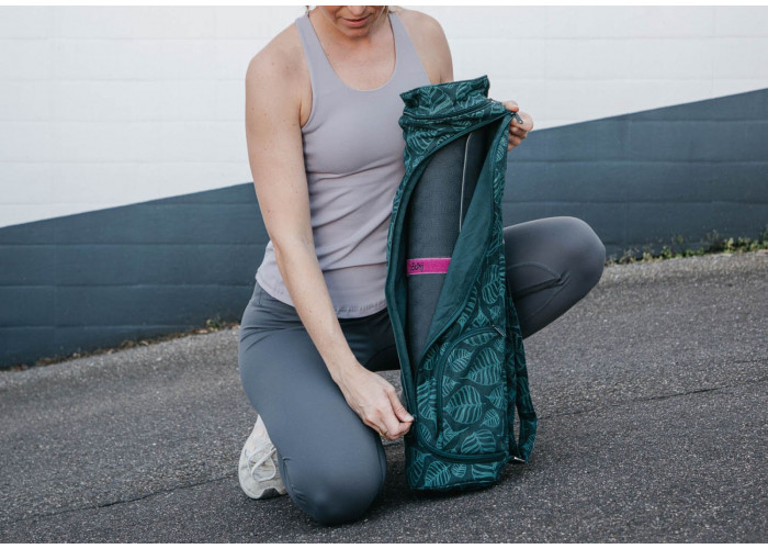 Сумка-чехол для йоги Bodhi Asana Bag Cotton Maharaja Collection 70 см Темно-зеленый