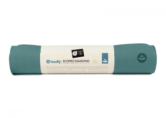 Коврик для йоги Bodhi Ecopro Diamond 185x60x0.6 см Artic Blue