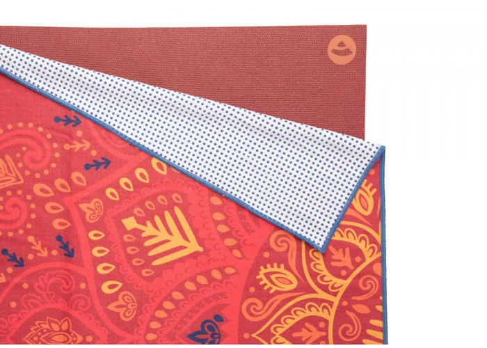 Полотенце для йоги Bodhi Mandalas 183x61 см Red