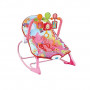 Шезлонг Hu Baby Rocker 3 подвески Розовый (157235)