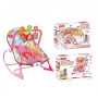 Шезлонг Hu Baby Rocker 3 подвески Розовый (157235)
