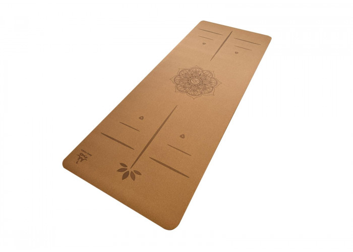 Коврик для йоги Rao Guru Mandala OM 183x66x0.5 см Бежевый 21061