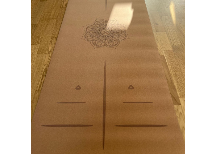 Коврик для йоги Rao Guru Mandala OM 183x66x0.5 см Бежевый 21061