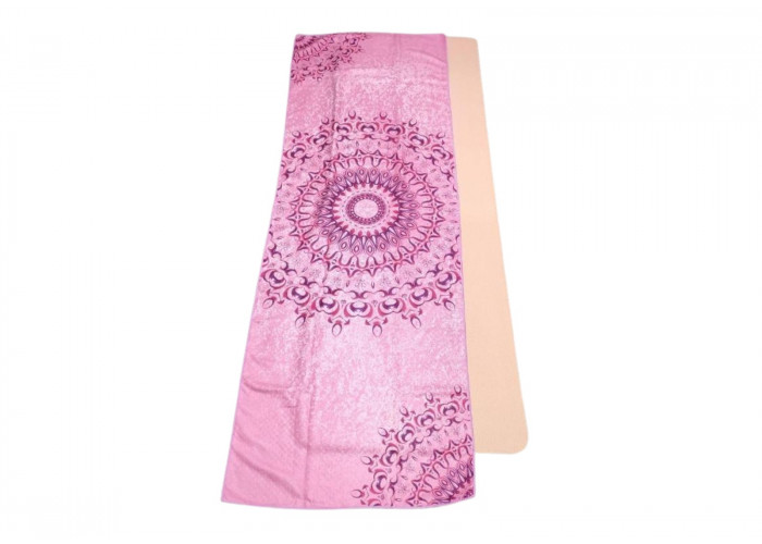 Полотенце для йоги Rao Spirit Mandala 185x64x0.2 см Пурпурный